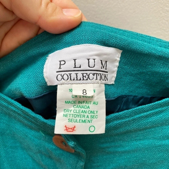 Vintage - 80s Made in Canada Linen Pencil Skirt - Picture 6 of 6